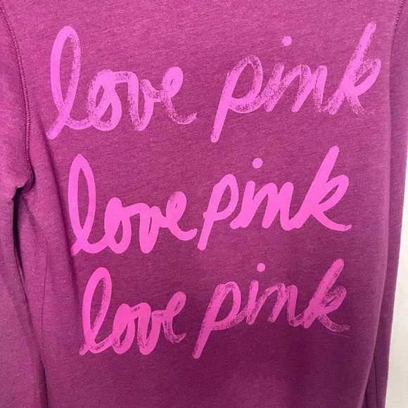 Victoria's Secret Pink quarter zip sweatshirt, size: XS oversized - Picture 6 of 6